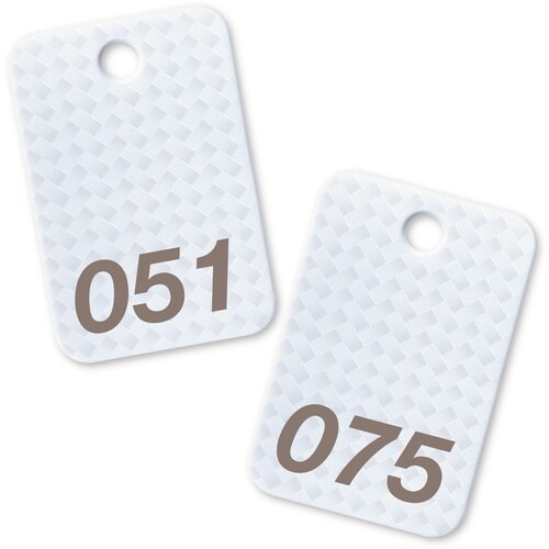 OP 番号札 四角 大 番号入り51ー75 白 (