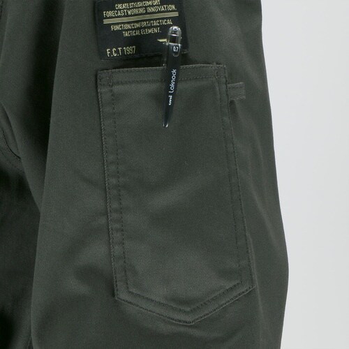 カジメイク T/Cストレッチつなぎ ネイビー M