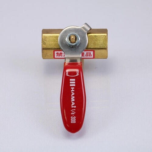 HAMAI 黄銅製禁油処理ボールバルブ(レバー)