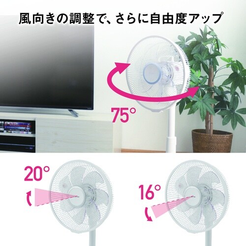 IRIS 509296 リモコン式リビング扇 (D