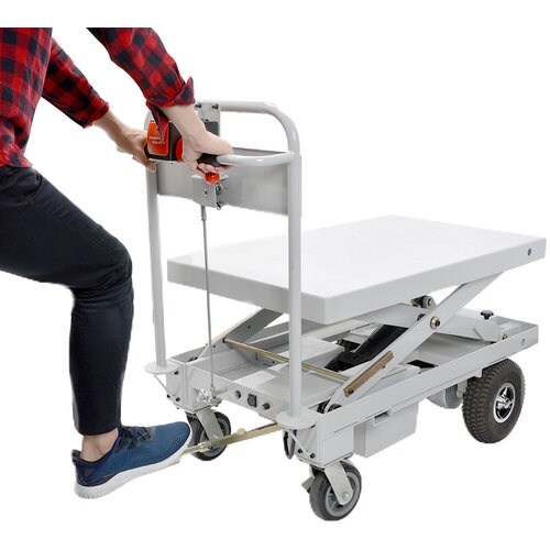 サンコー 昇降リフト付電動アシスト台車