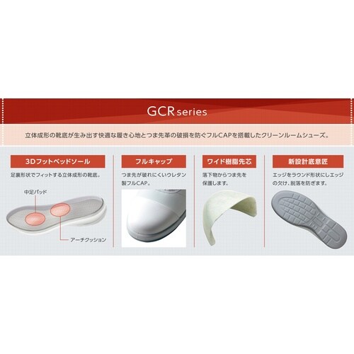 ミドリ安全 トウガード付 静電安全靴 GCR120