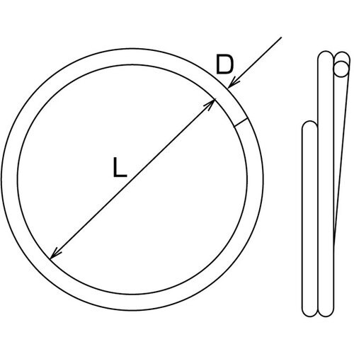 水本 ステンレス 二重リンク 内径25mm (10