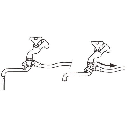 SANEI 切替コック(自在水栓用)