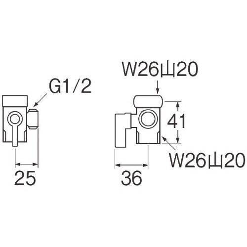SANEI 切替コック(自在水栓用)
