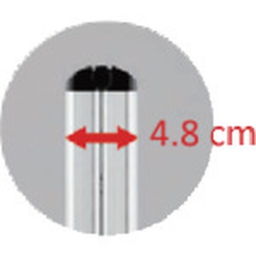 ハセガワ スリムステップ 2段 シルバー