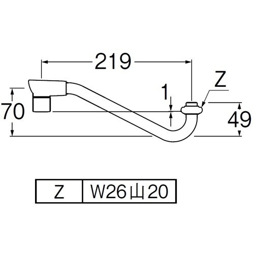 SANEI 節水断熱上向パイプ