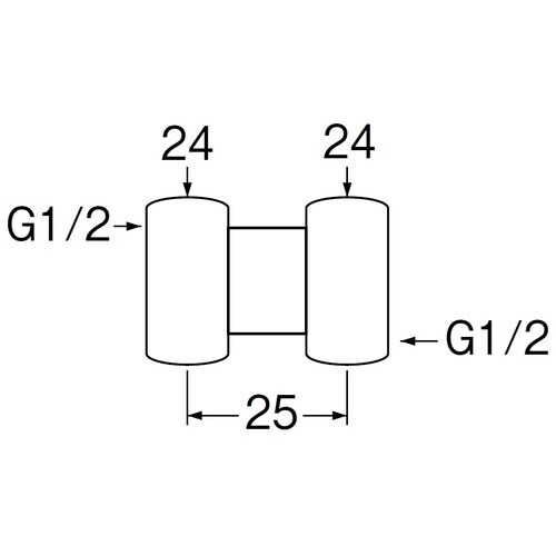 SANEI 両ナット付アダプター