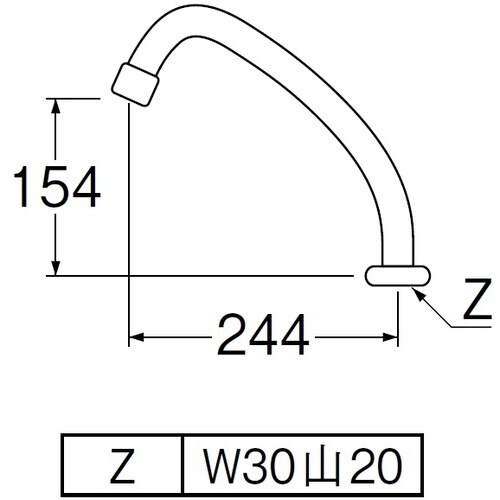 SANEI 泡沫台付混合栓パイプ