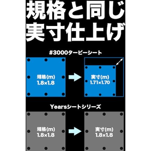 萩原 【売切廃番】 ターピー 1年シート 3.6m