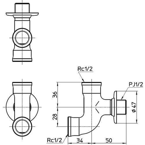 SANEI 二又ソケット