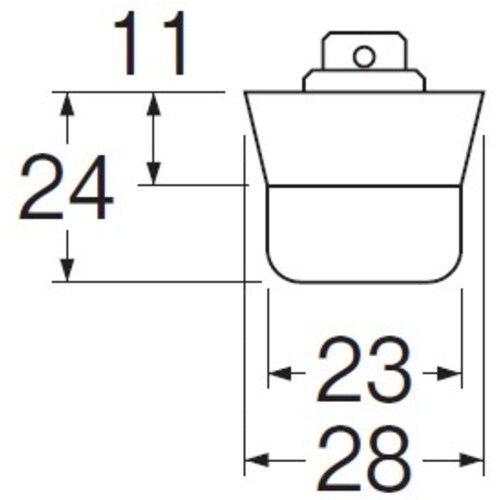SANEI バス用J型クサリ付ゴム栓