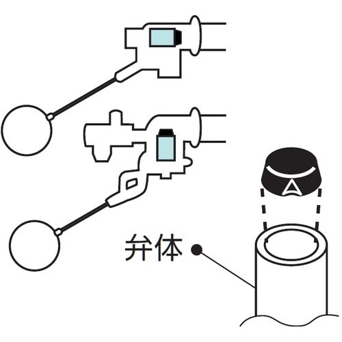 SANEI ボールタップ弁パッキン