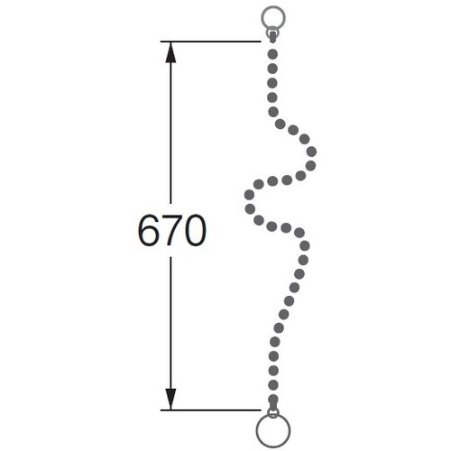 SANEI バス用ゴム栓クサリ