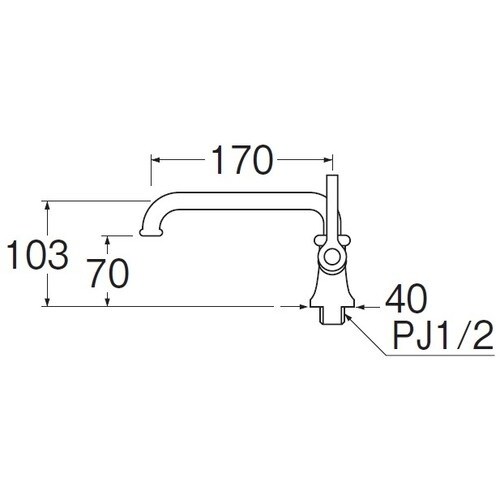 SANEI 厨房用立形自在水栓