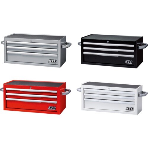 KTC フラットトップチェスト(3段3引出し)レッ