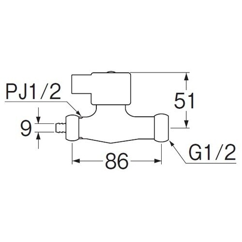 SANEI 浄水器接続用化粧バルブ