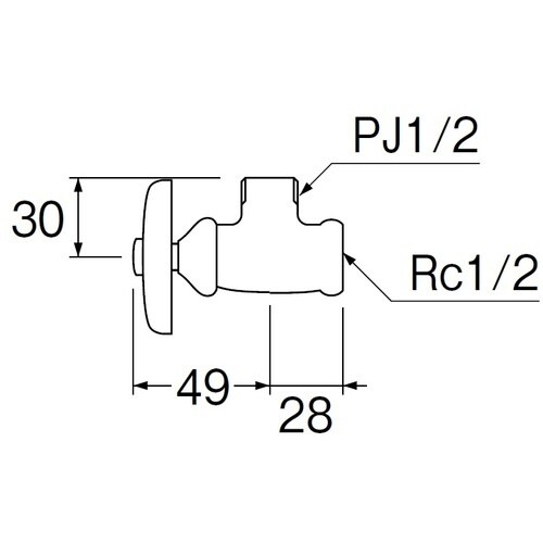 SANEI 止水栓本体