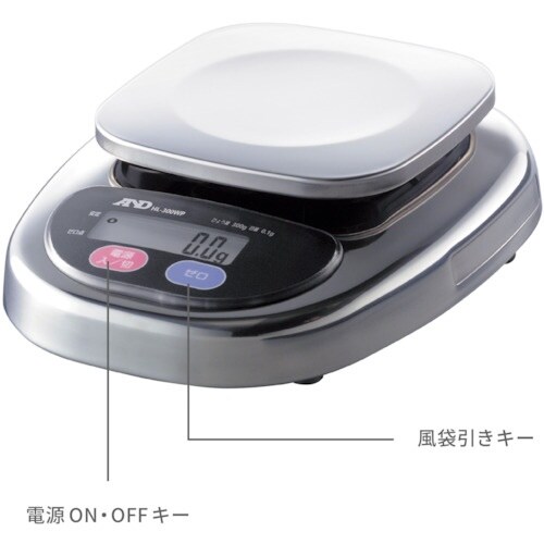 A&D 防塵・防水はかり HL300WP 一般校正