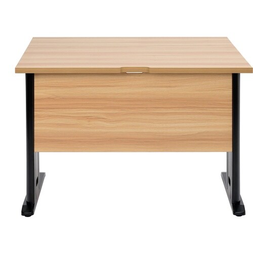 TRUSCO 平机 ナチュラル天板X黒脚 W100