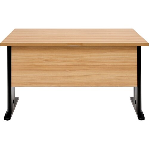 TRUSCO 平机 ナチュラル天板X黒脚 W120