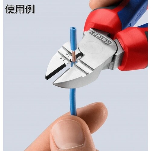 KNIPEX 被覆剥き穴付ニッパー 160mm