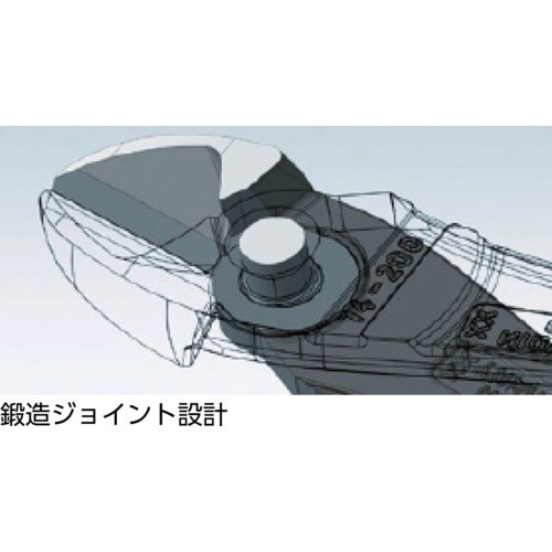 KNIPEX 強力型ニッパー 12°オフセット型