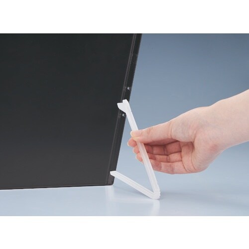 LIHIT クリップボード(スタンド付) 黒 幅2