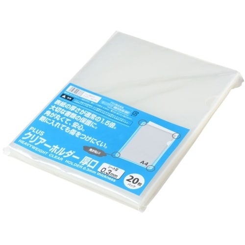 PLUS 89176)クリアホルダー0.3mm(角