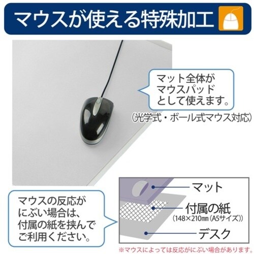 PLUS 41015)ななめカットデスクマットOA