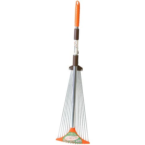 金象 伸縮式スライドガーデンレーキ 大