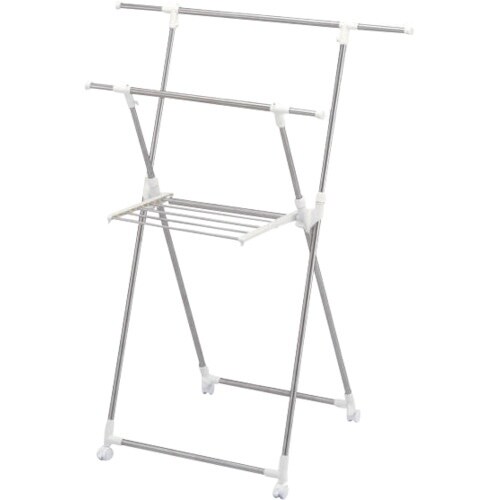 TENMA PORISH伸縮式室内物干しX型コンパ