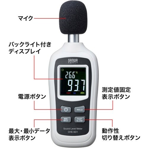 SANWA デジタル騒音計