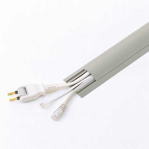 SANWA ケーブルカバー(グレー、1m)