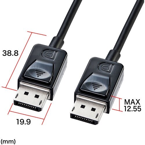 SANWA DisplayPortケーブル2m