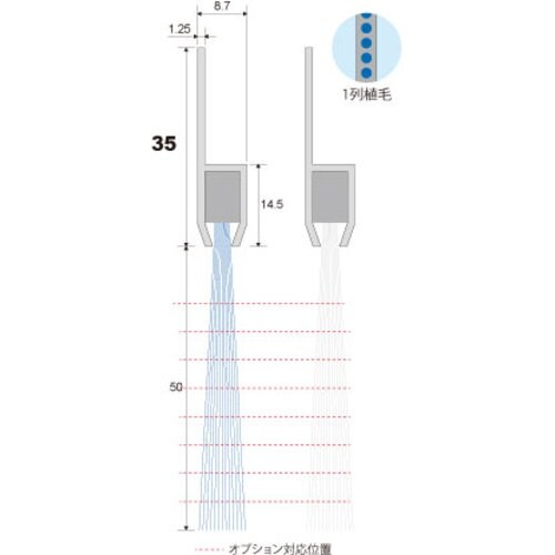 BURRTEC バーストリップブラシ H950−1