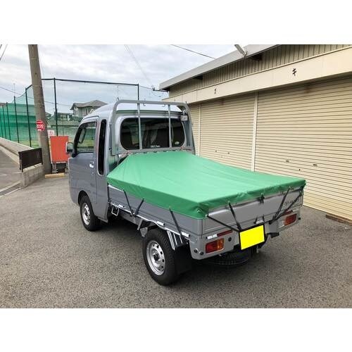 ユタカメイク トラックシート帆布S(グリーン) 軽