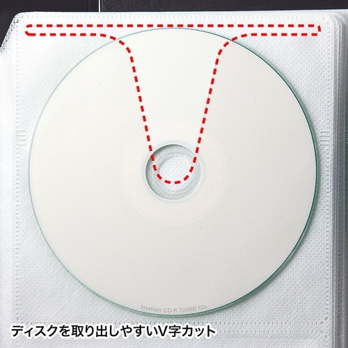 SANWA DVD・CDファイルケース(96枚収納