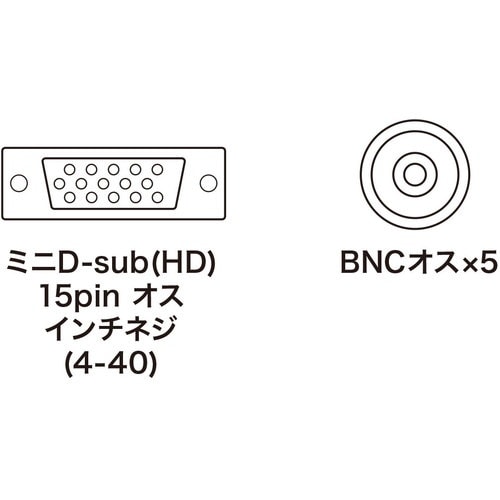 SANWA アナログRGBケーブル