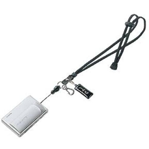 SANWA ネックストラップ(丸紐、ブラック)