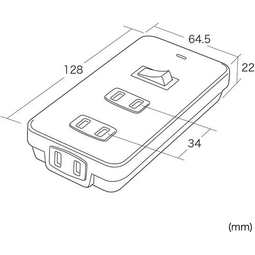 SANWA 便利タップ(集中スイッチ付き)