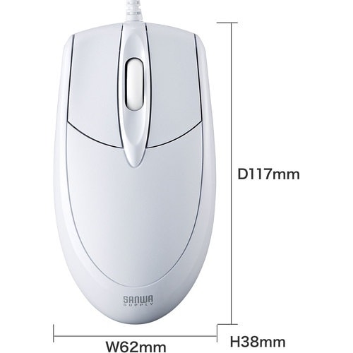 SANWA 有線光学式マウス