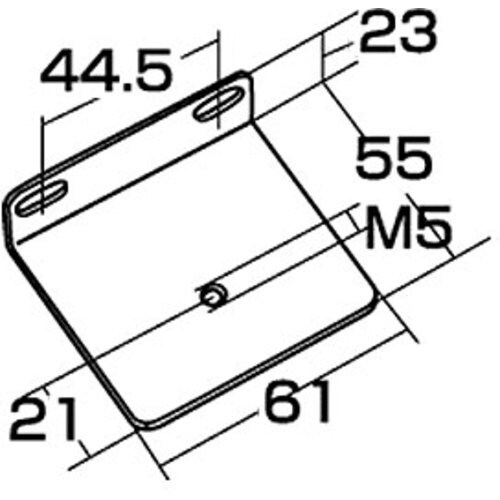 SANWA コンセントバー用ラック取付金具