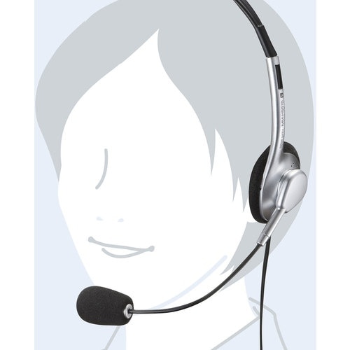 SANWA マルチメディアPCヘッドセット