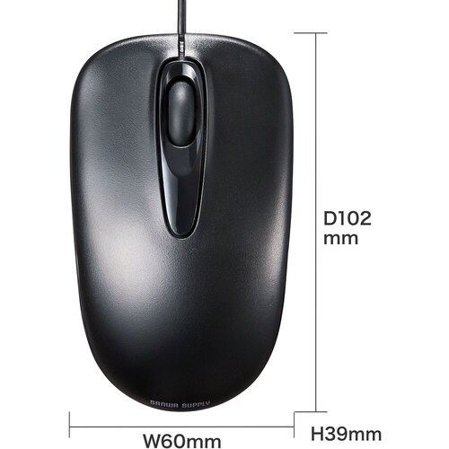 SANWA 有線ブルーLEDマウス