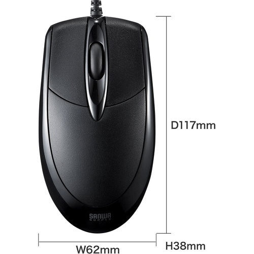 SANWA 有線光学式マウス