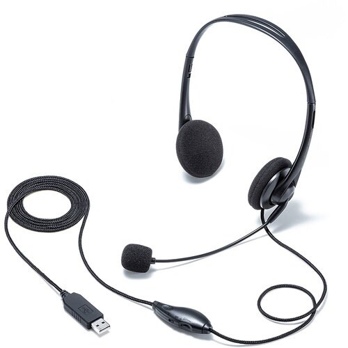 SANWA USBヘッドセット