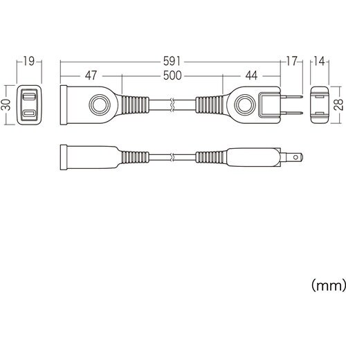 SANWA 電源延長コード