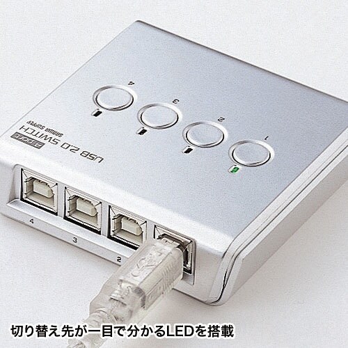 SANWA USB2.0手動切替器(4回路)
