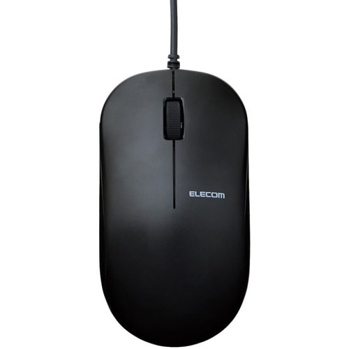 ELECOM 有線3ボタンBlueLEDマウス ブ